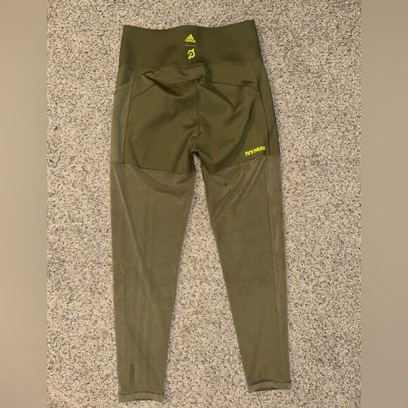 Adidas Womens Ivy Park x Peloton Focus Olive Power Tights Size Medium - Picture 8 of 9
